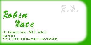 robin mate business card